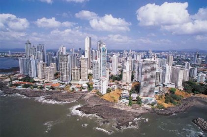 Panama City and Panama Bay